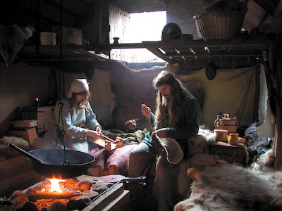 Our house on Danelaw Viking Village.
